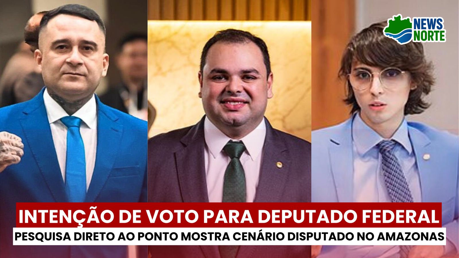 Sargento Salazar lidera pesquisa Direto ao Ponto; Roberto Cidade e Amom Mandel despontam como nomes fortes para 2026